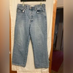 - DENIM FORUM THE FARAH High Rise wide leg  Jeans 28L Sz 31